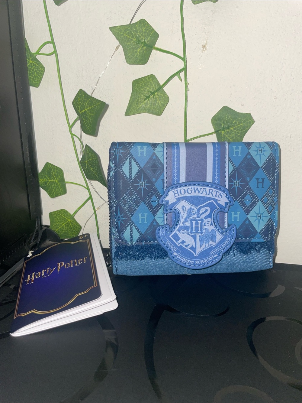 Warner Bros. Harry Potter Blue Denim Zip Wallet